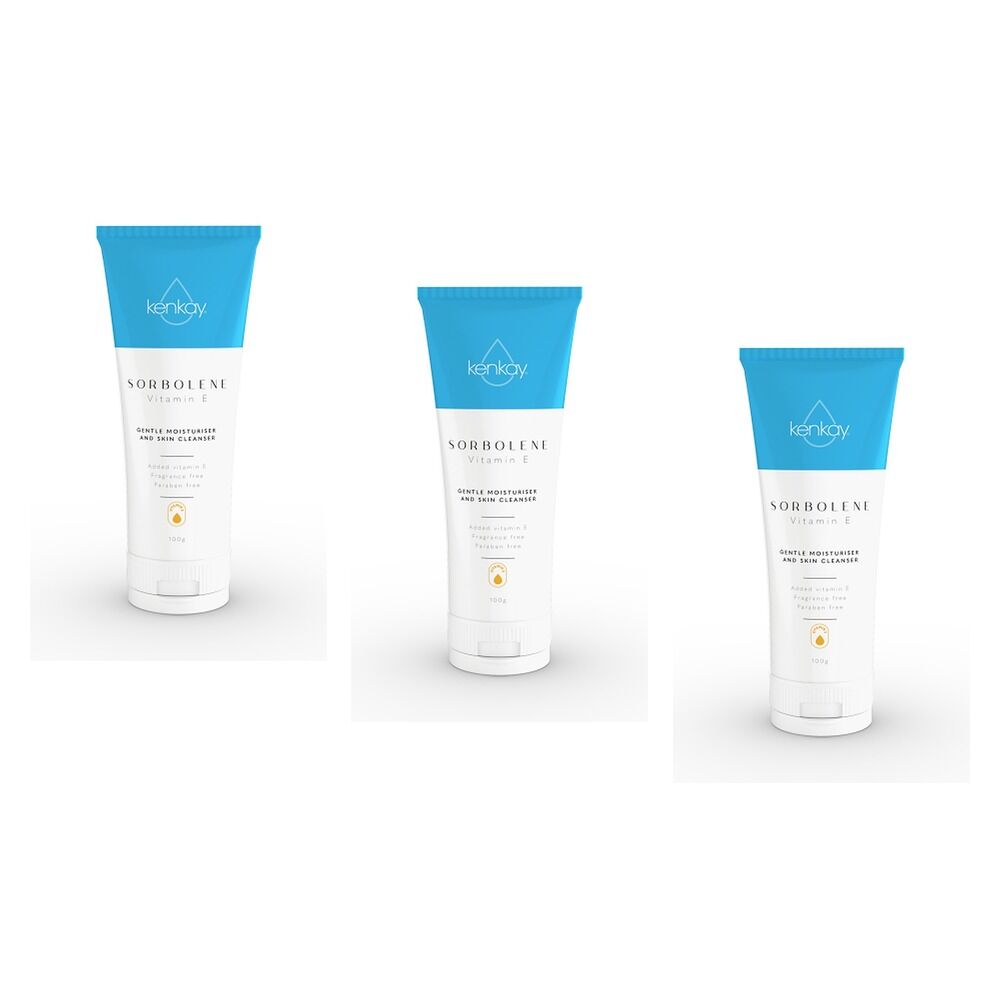 Kenkay Sorbolene Vitamin E Moisturiser 100g Pack of 3