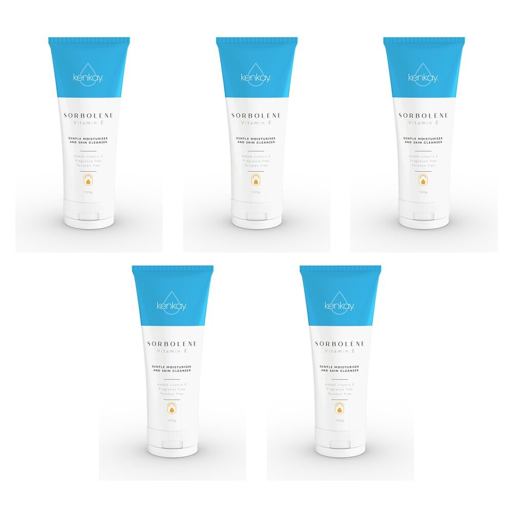 Kenkay Sorbolene Vitamin E Moisturiser 100g Pack of 5