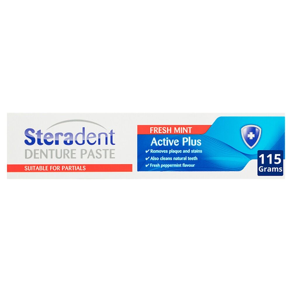 Steradent Active Plus Denture Paste 115g