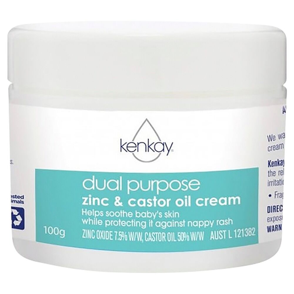 Kenkay Dual Purpose Zinc & Castor Oil Nappy Rash Cream 100g