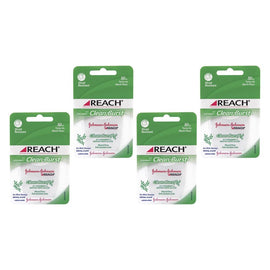 Reach Cleanburst Waxed Floss Icy Spearmint 50m Pack of 4