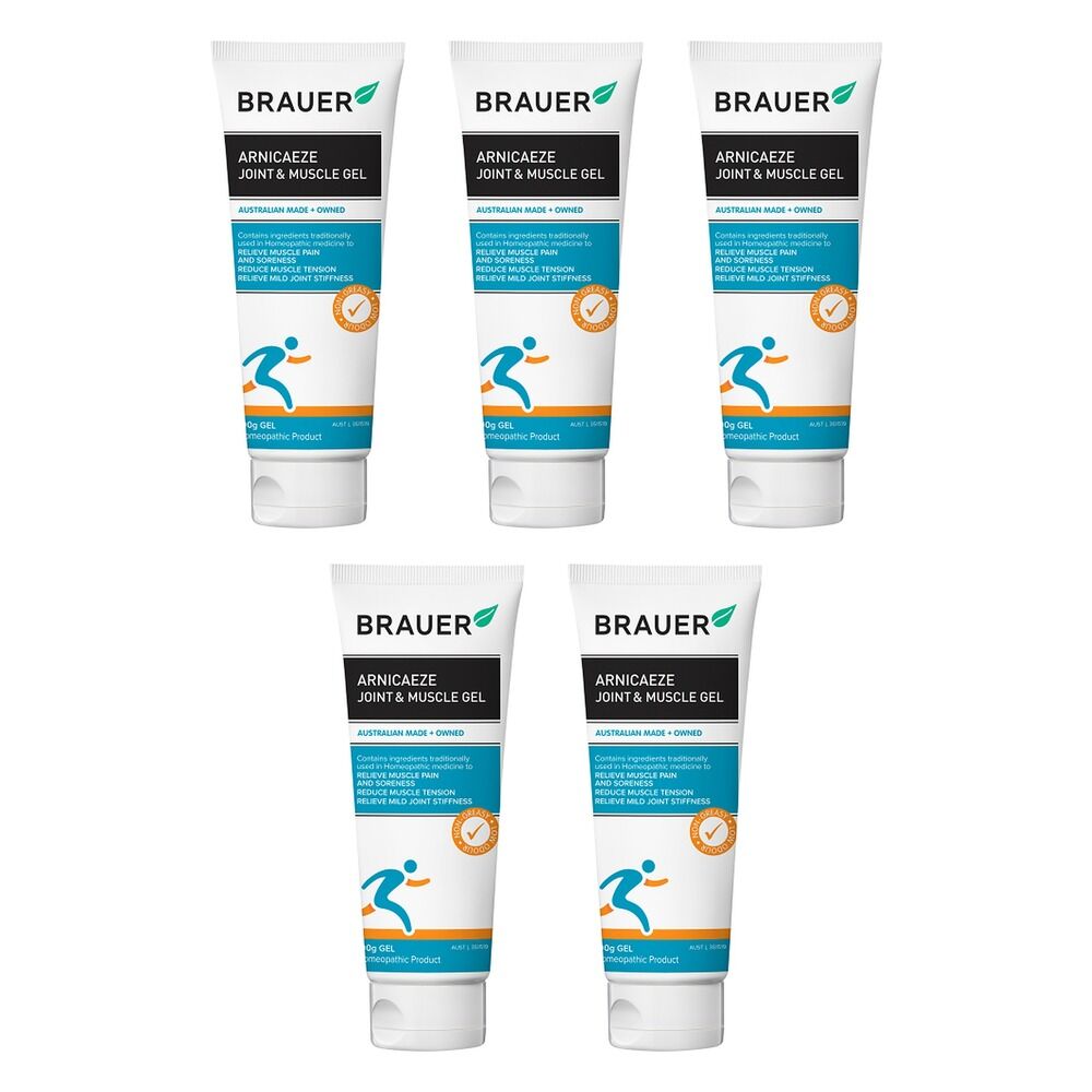 Brauer Arnicaeze Arnica Joint & Muscle Gel 100g Pack of 5