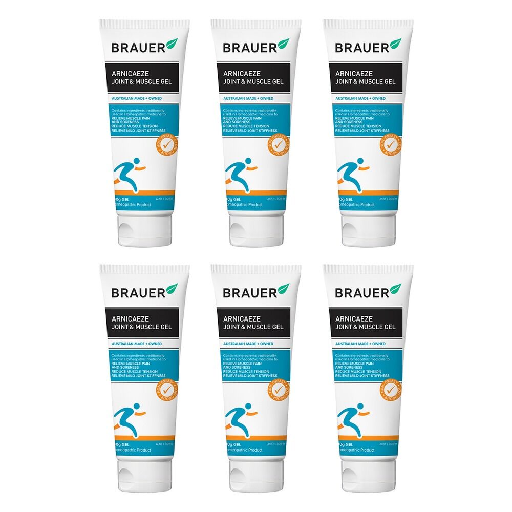 Brauer Arnicaeze Arnica Joint & Muscle Gel 100g Pack of 6