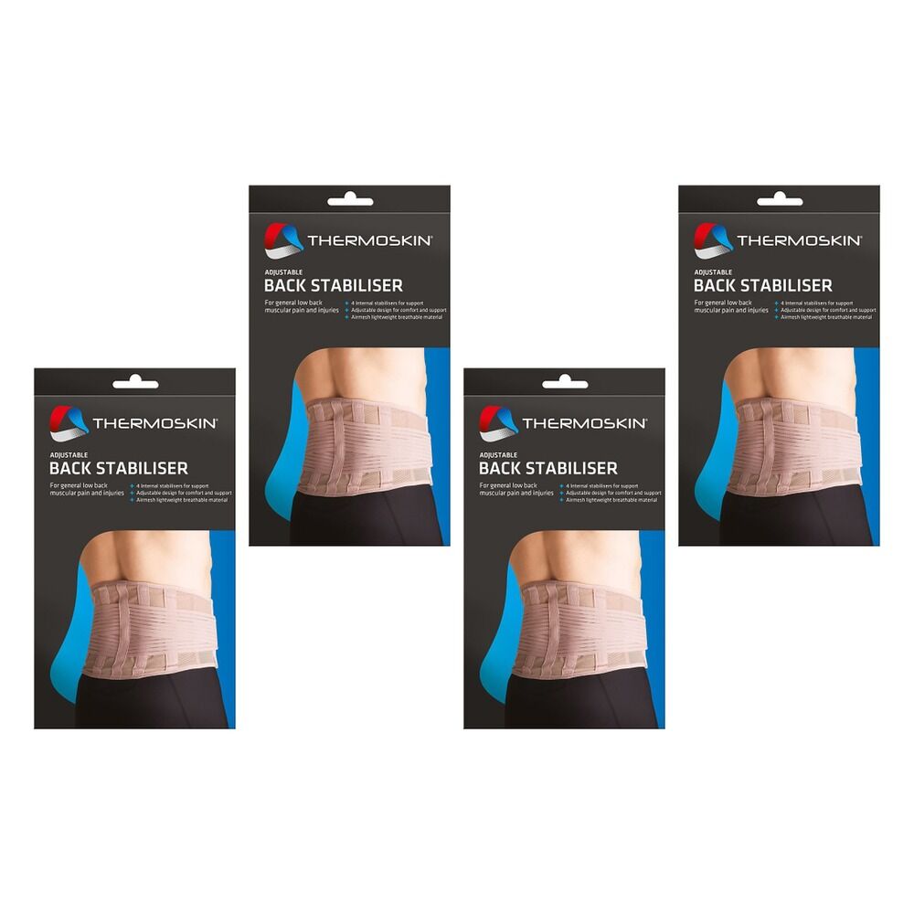 Thermoskin Adjustable Back Stabiliser Small Pack of 4