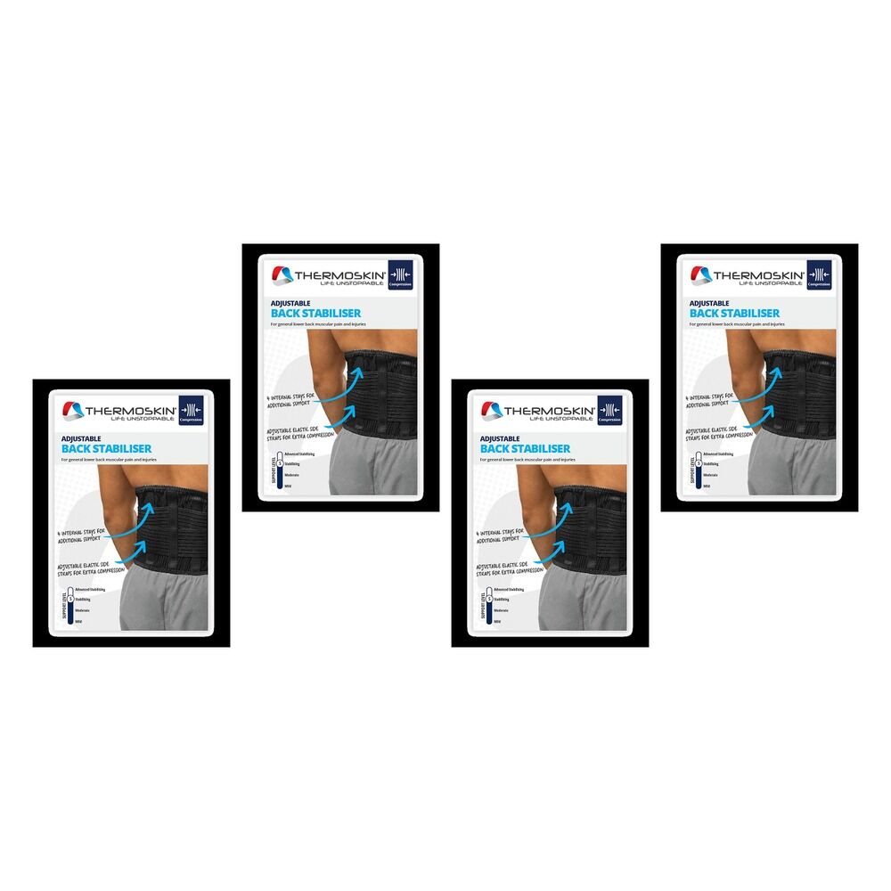 Thermoskin Adjustable Back Stabiliser Extra Large Pack of 4