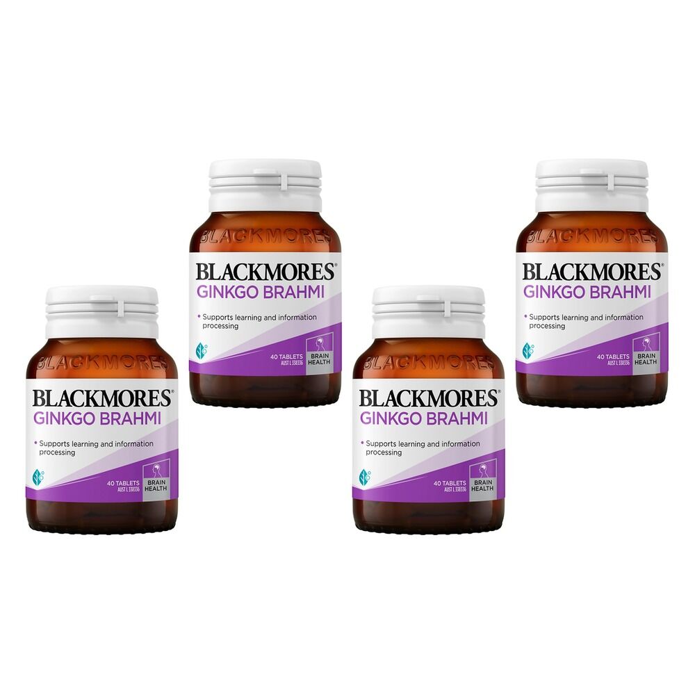 Blackmores Ginkgo Brahmi 40 Tablets Pack of 4
