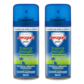 Aerogard Tropical Strength Repellent Aerosol 100g Pack of 2
