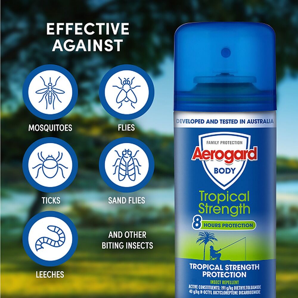 Aerogard Tropical Strength Repellent Aerosol 100g