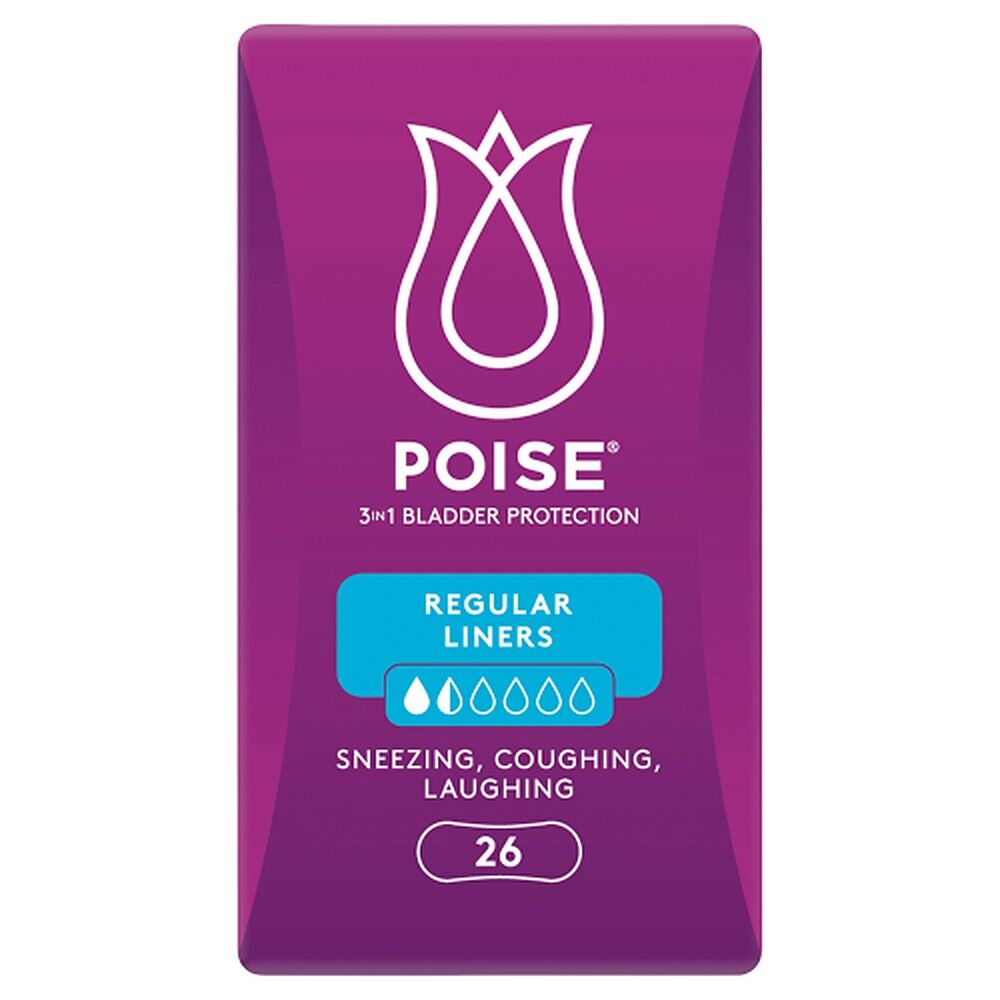 Poise Regular Liners 26 Pack