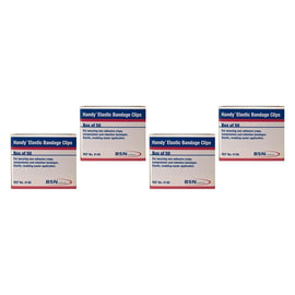 Handy Disposable Bandage Clips 50 Pack Bundle of 4