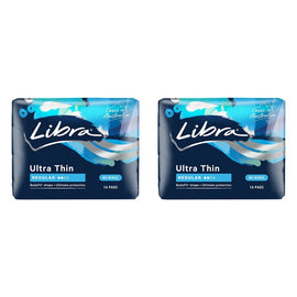 Libra Ultra Thin Regular Pads 14 Pack x 6 Bundle of 2