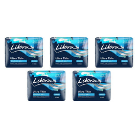 Libra Ultra Thin Regular Pads 14 Pack x 6 Bundle of 5