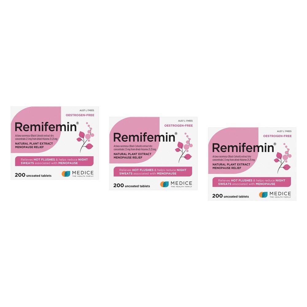 Remifemin Menopause Relief 200 Tablets Pack of 3