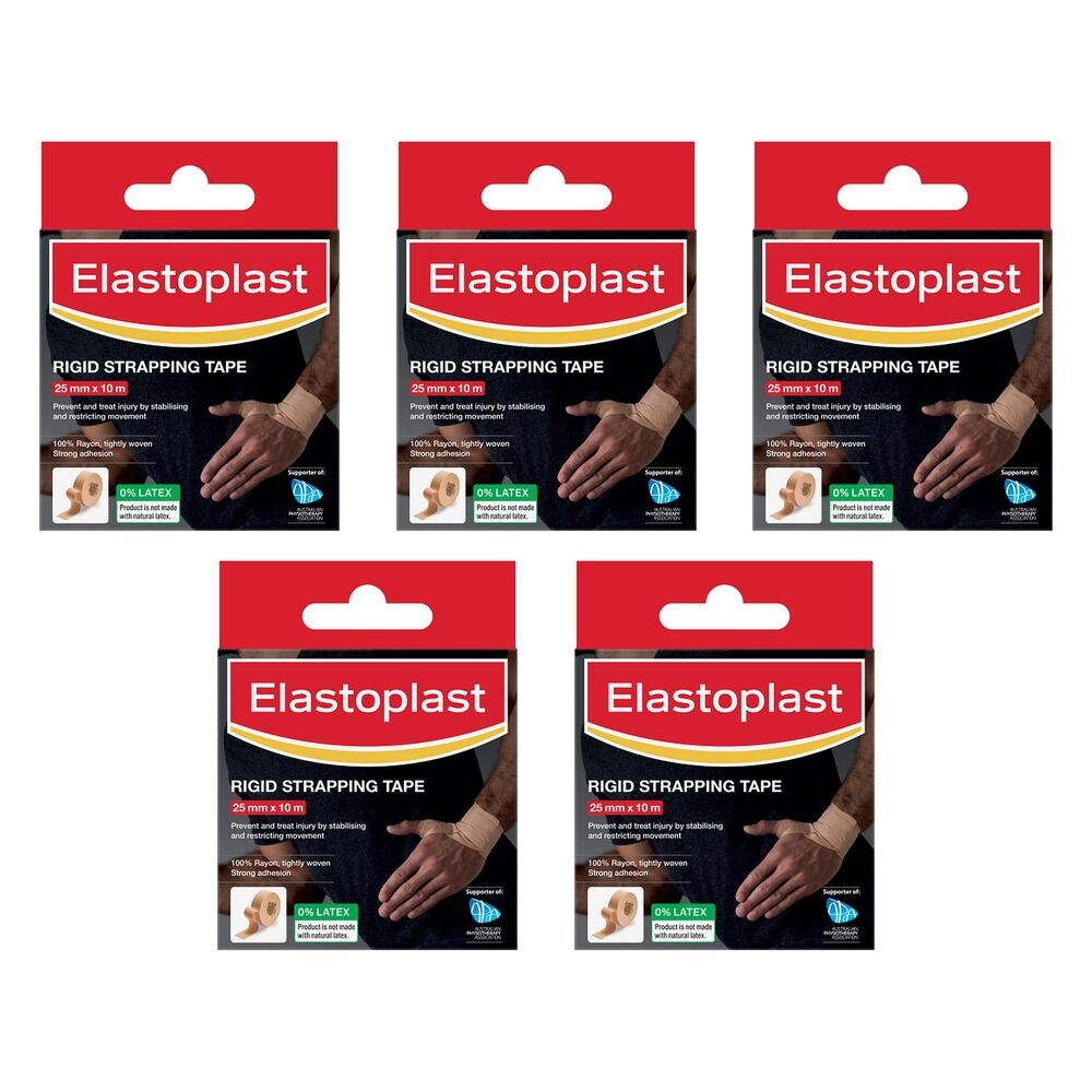 Elastoplast Rigid Strapping Tape 25mm x 10m Pack of 5