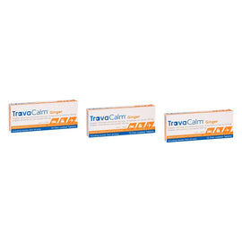 Travacalm Ginger Travel Sickness Tablets 10 Pack Bundle of 3