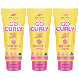 Marc Daniels Go Curly Tight Curl Cream 150ml 3 Pack Curl Defining Moisture