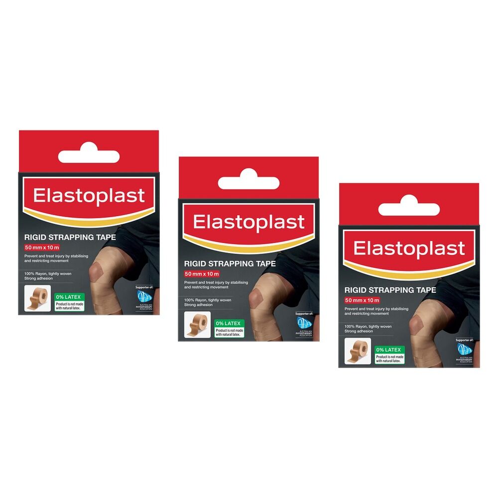 Elastoplast Rigid Strapping Tape 50mm x 10m Pack of 3