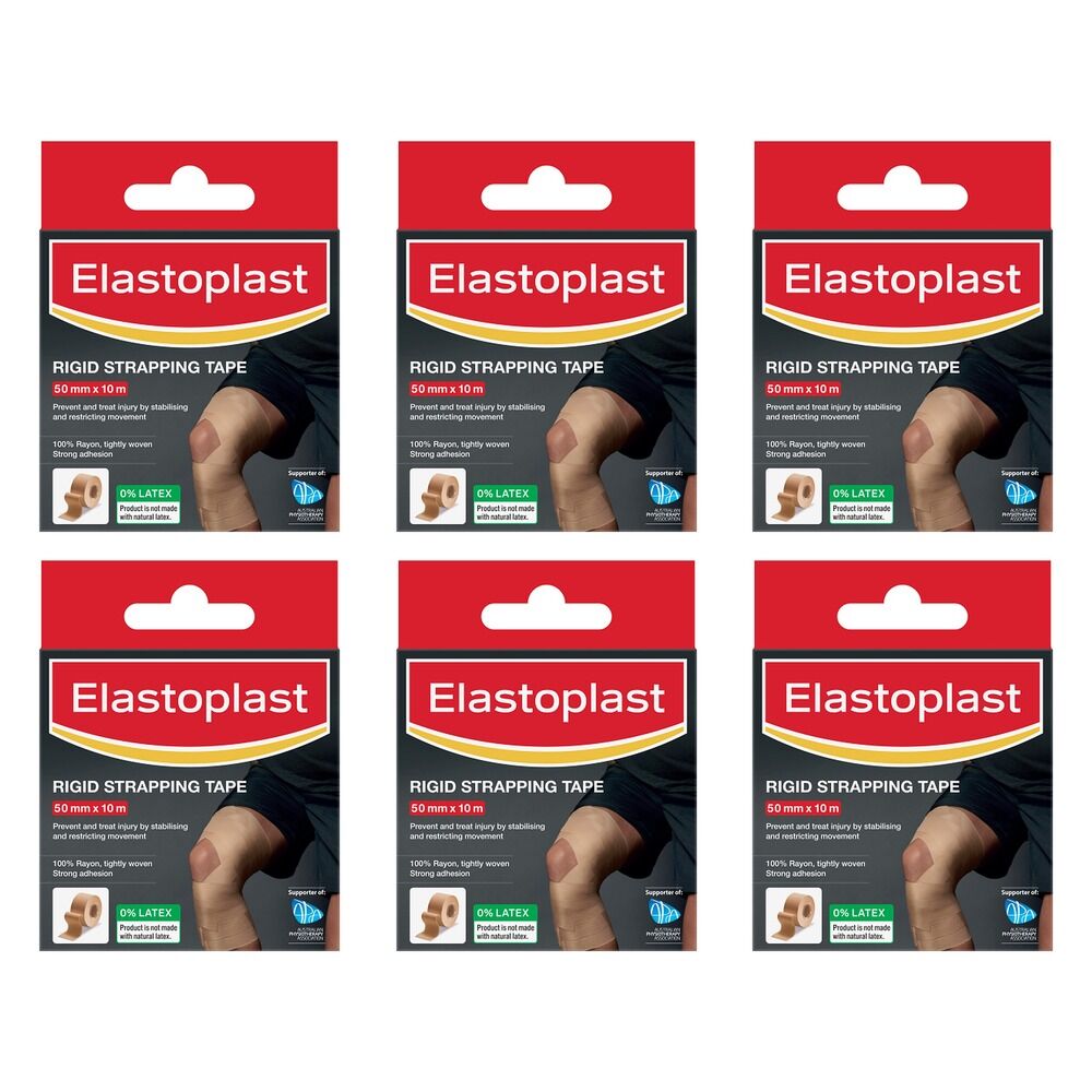 Elastoplast Rigid Strapping Tape 50mm x 10m Pack of 6