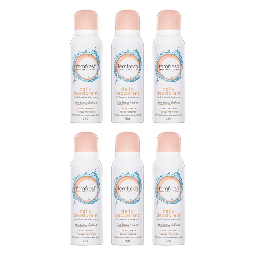 Femfresh Daily Deodorant 75g Pack of 6