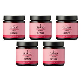 Sukin Rose Hip Oil Hydrating Day Cream 120mL Pack of 5