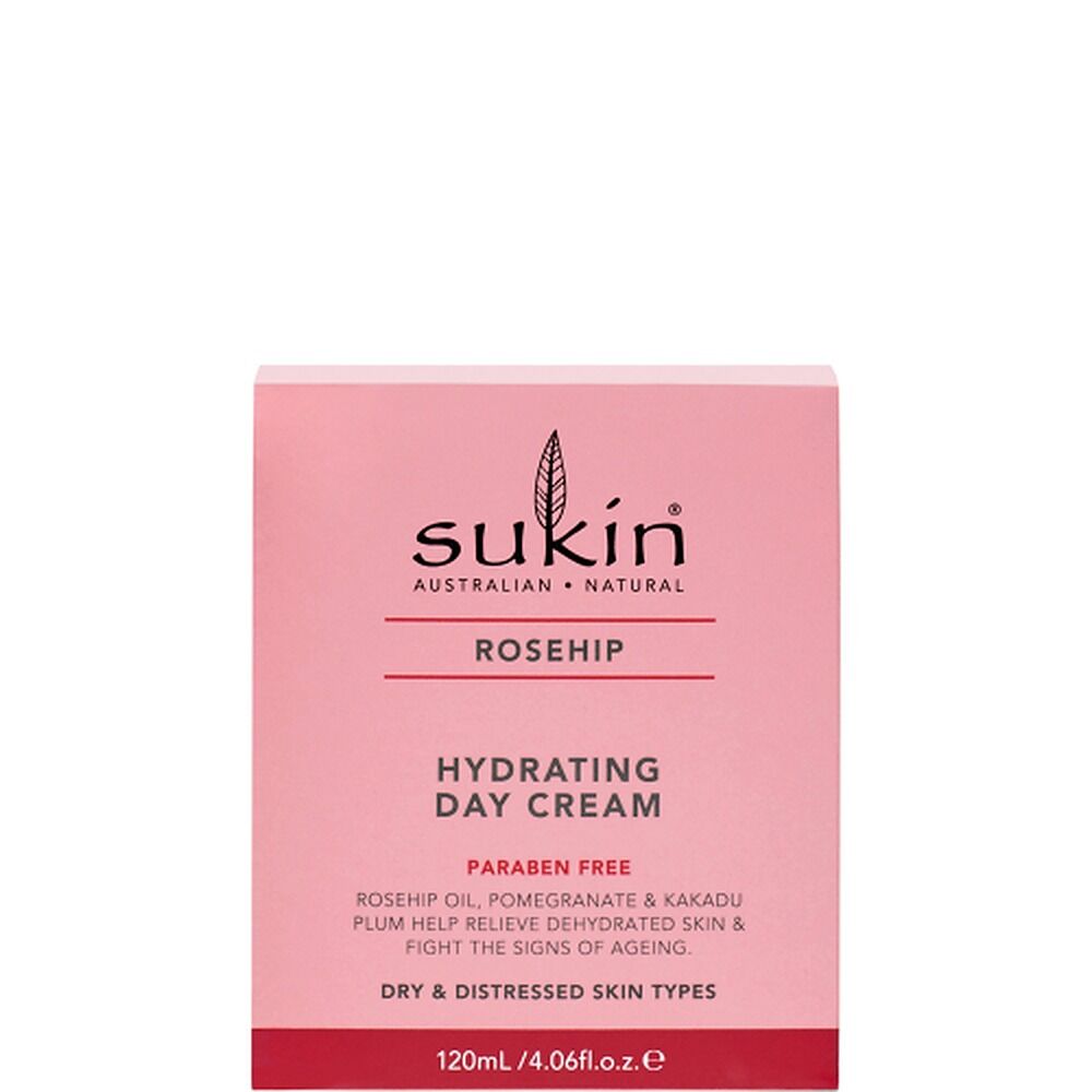 Sukin Rose Hip Oil Hydrating Day Cream 120mL