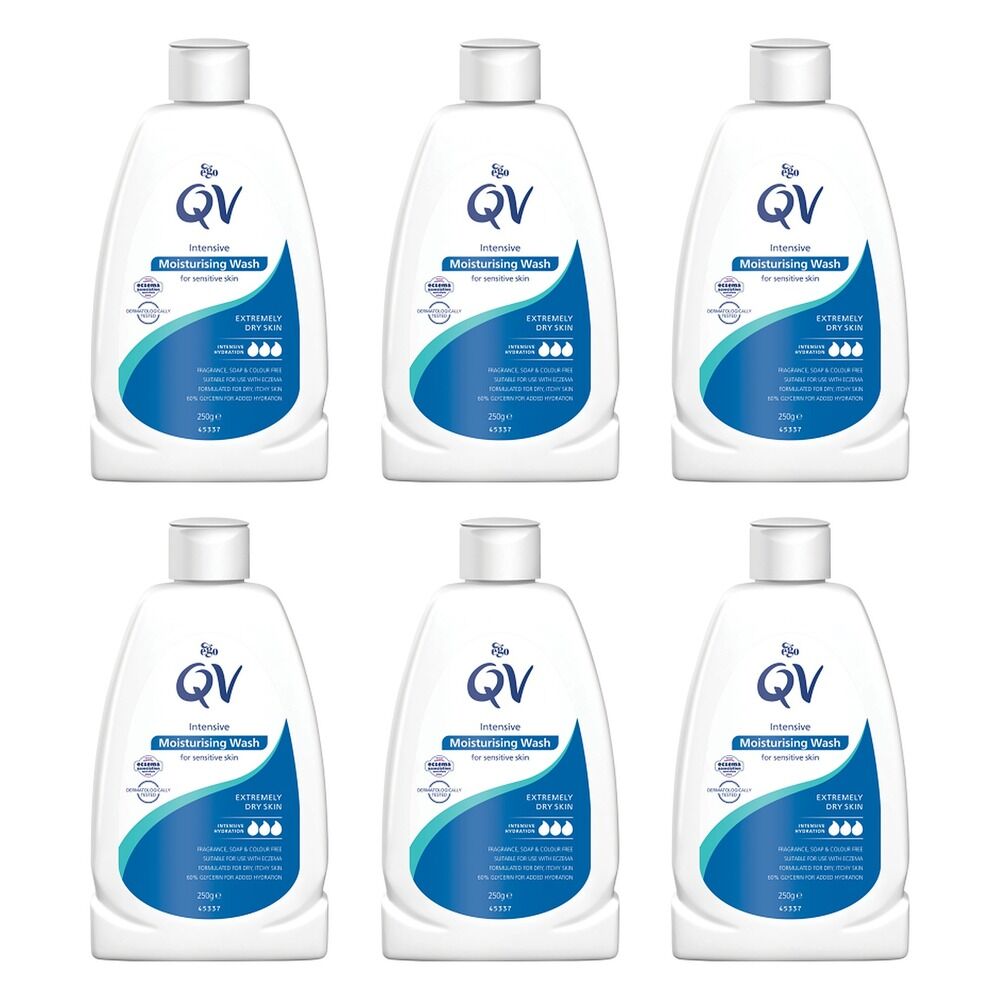 Ego QV Intensive Moisturising Wash 250g Pack of 6