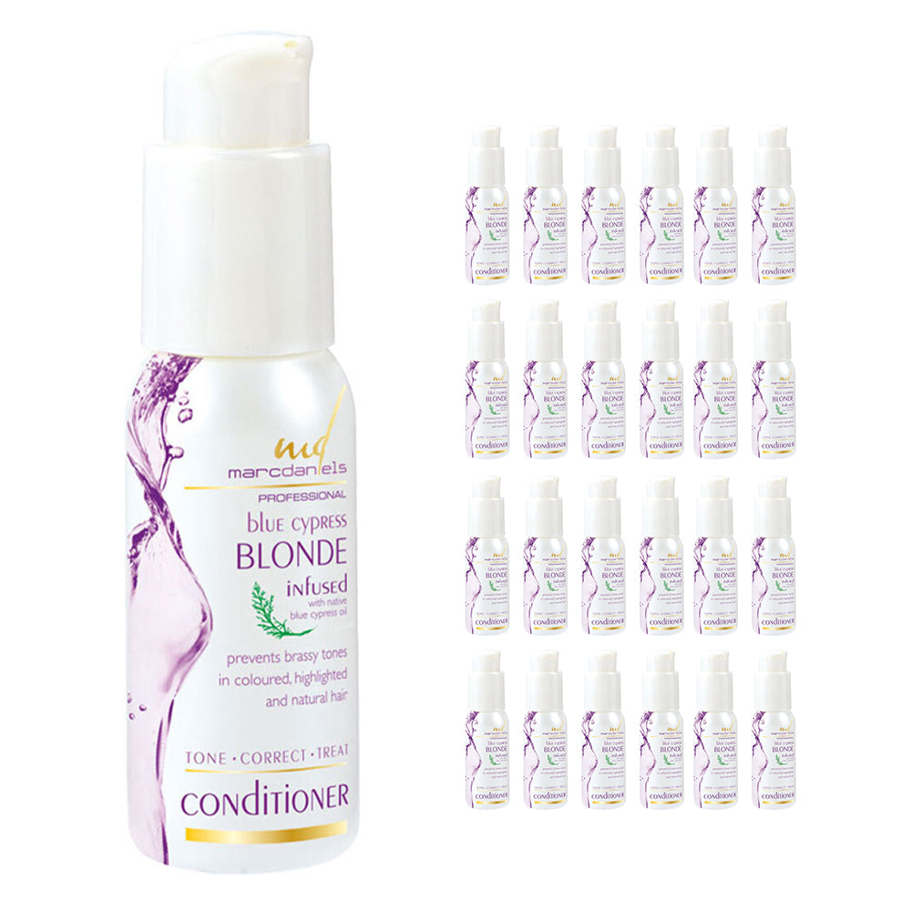 Marc Daniels Blue Cypress Blonde 1.2 Litres Purple Hair Conditioner (24 x 50ml bottles)
