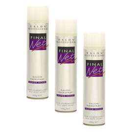 Final Net Salon Hairspray Super Hold 400g Pack of 3
