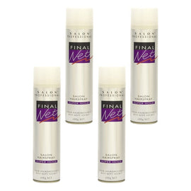 Final Net Salon Hairspray Super Hold 400g x 4 Bundle of 4