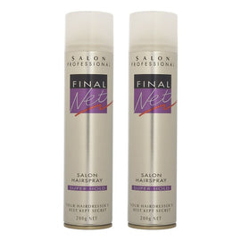 Final Net Salon Hairspray Super Hold 200mL Pack of 2