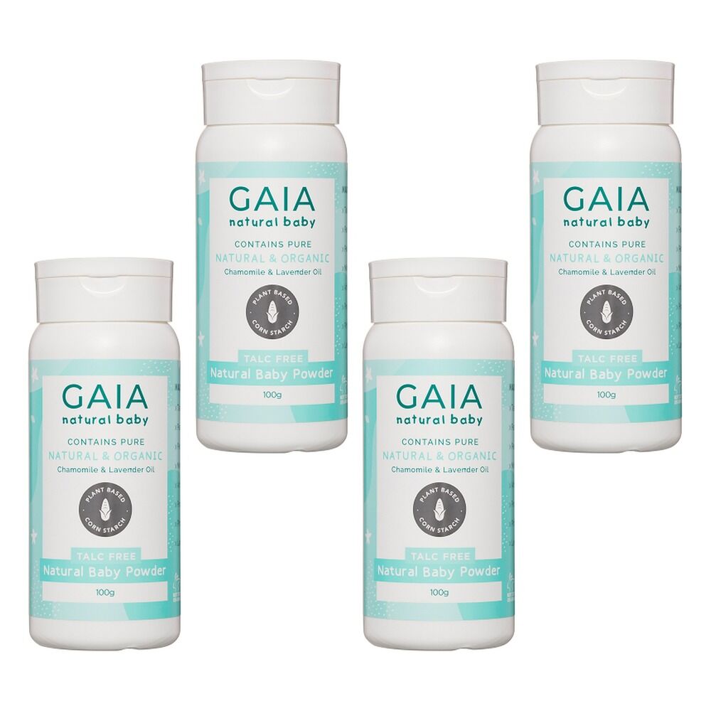 GAIA Natural Baby Powder 100g Pack of 4