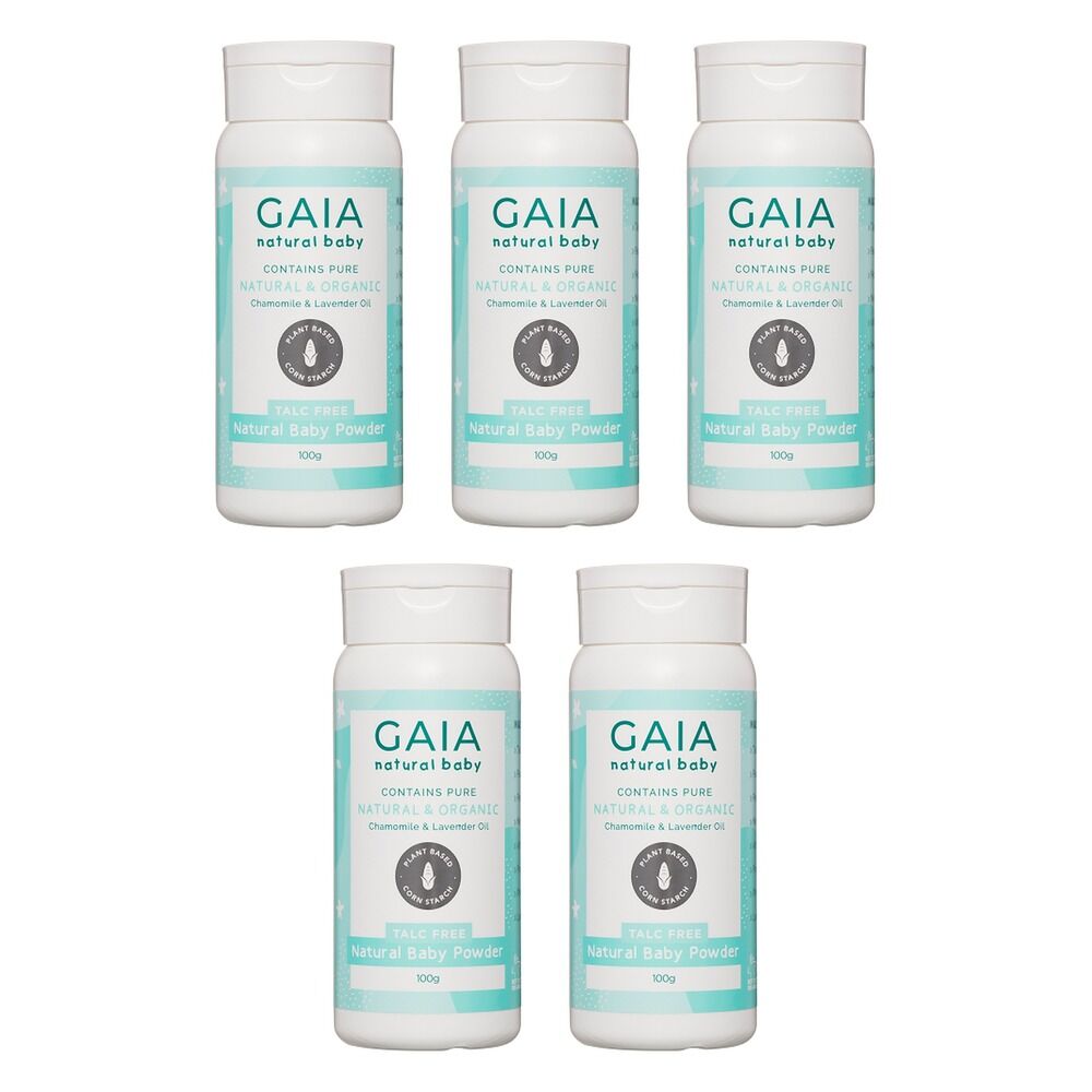 GAIA Natural Baby Powder 100g Pack of 5