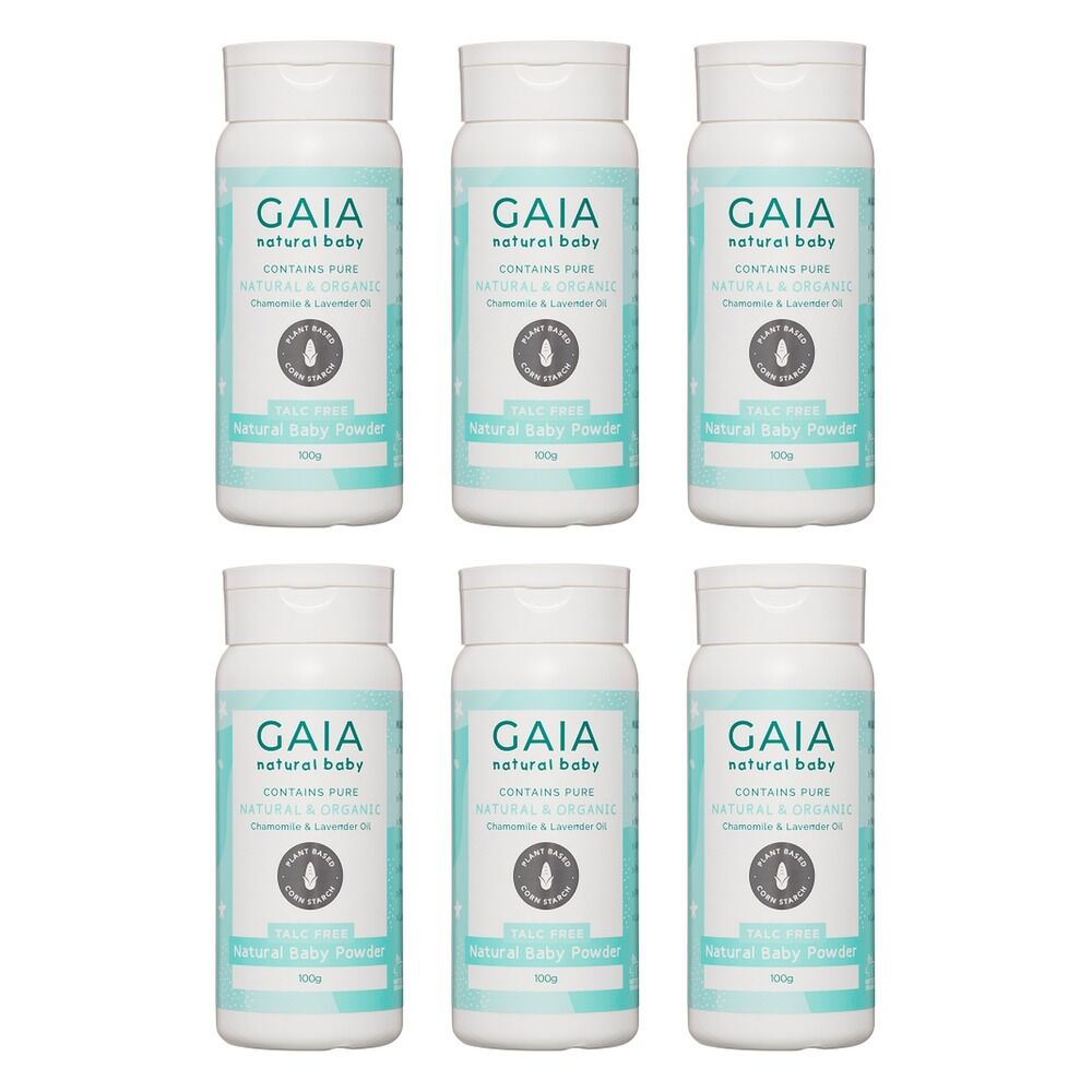 GAIA Natural Baby Powder 100g Pack of 6