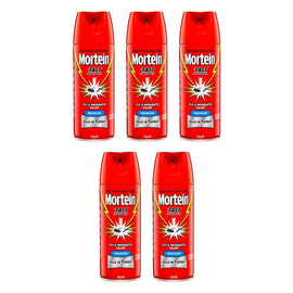 Mortein Fast Knockdown Odourless Aerosol Fly & Mosquito Killer 250g Pack of 5