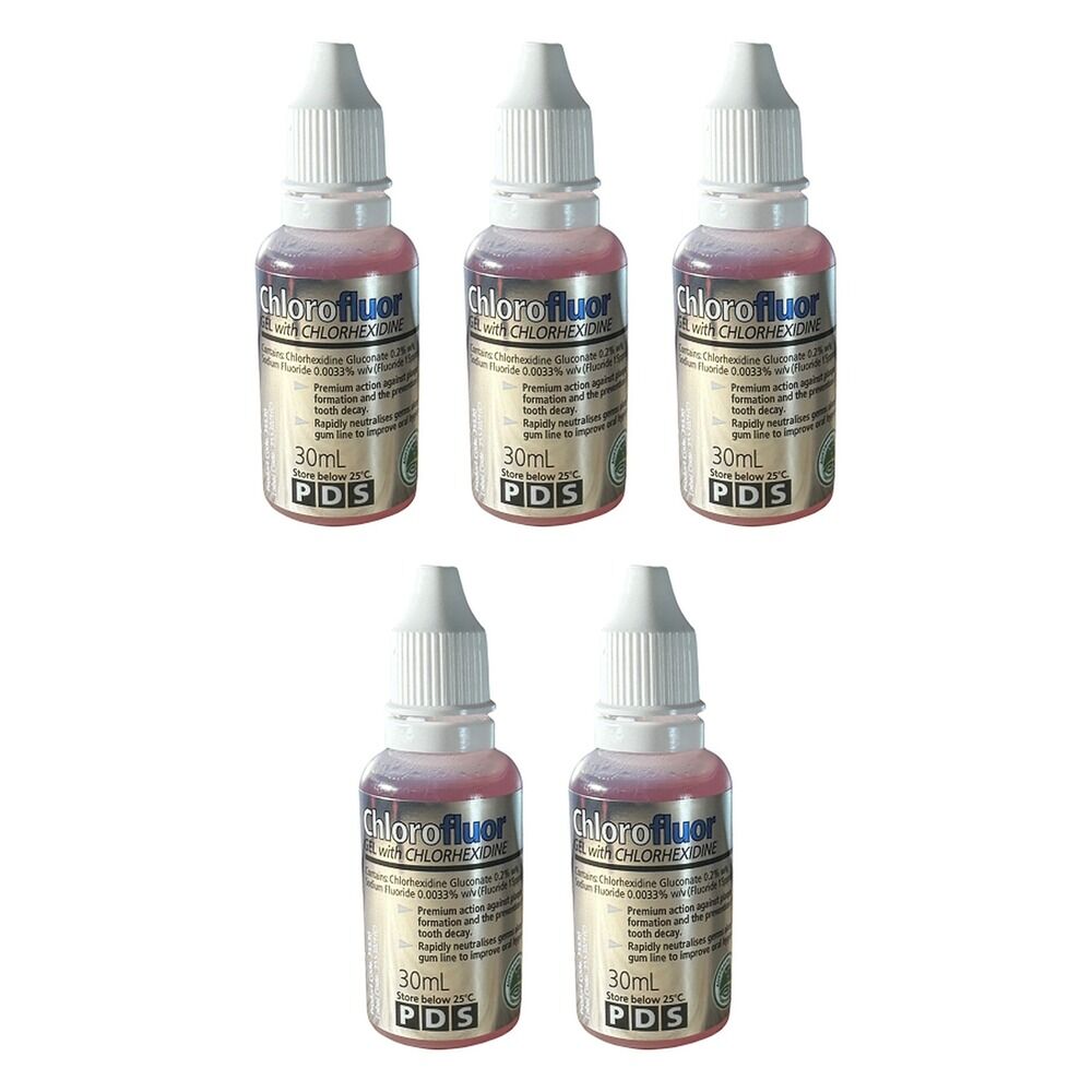 Chlorofluor Chlorhexidine & Fluoride Gel 30mL Pack of 5
