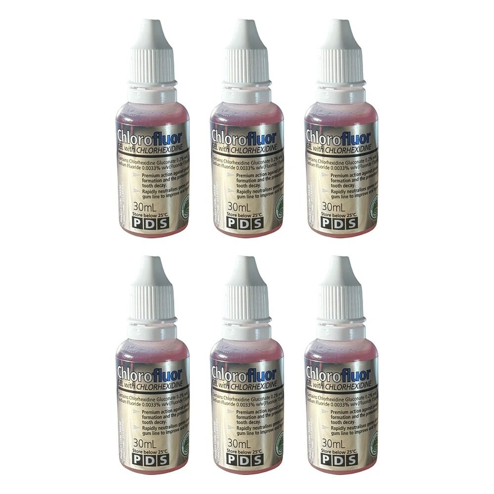 Chlorofluor Chlorhexidine & Fluoride Gel 30mL Pack of 6
