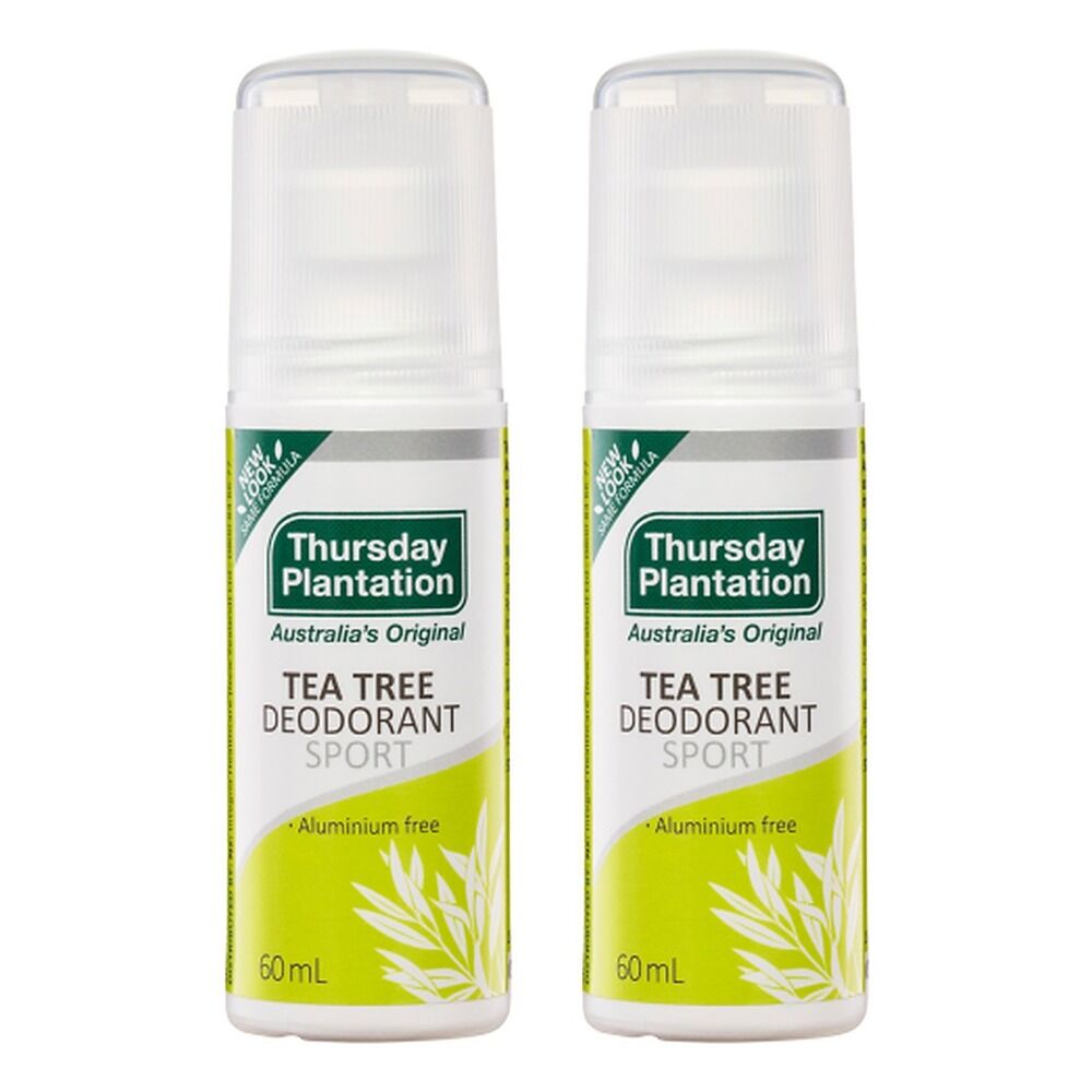 Thursday Plantation Tea Tree Deodorant Sport 60mL Pack of 2