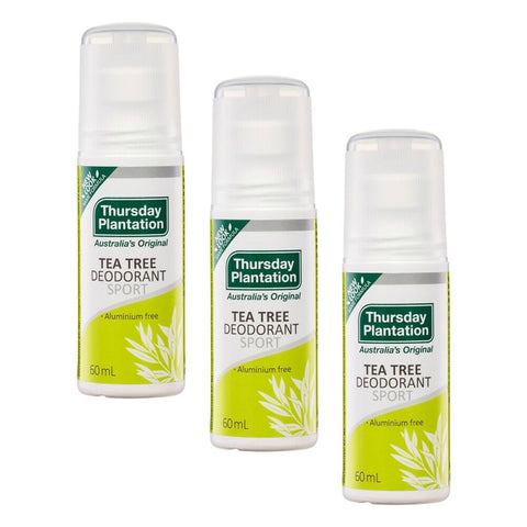 Thursday Plantation Tea Tree Deodorant Sport 60mL Pack of 3