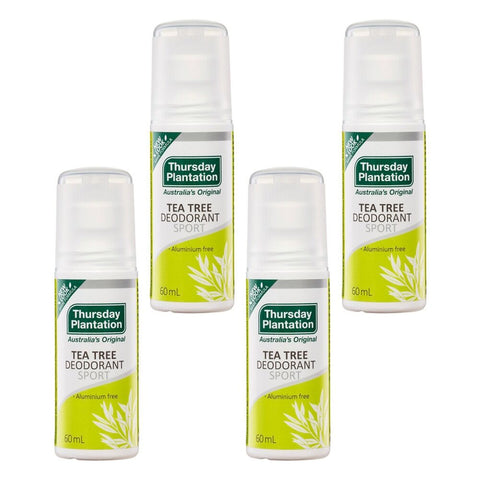 Thursday Plantation Tea Tree Deodorant Sport 60mL Pack of 4