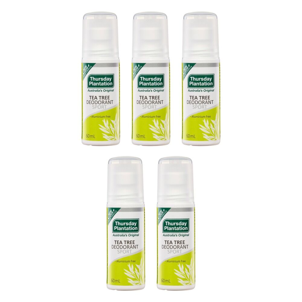 Thursday Plantation Tea Tree Deodorant Sport 60mL Pack of 5