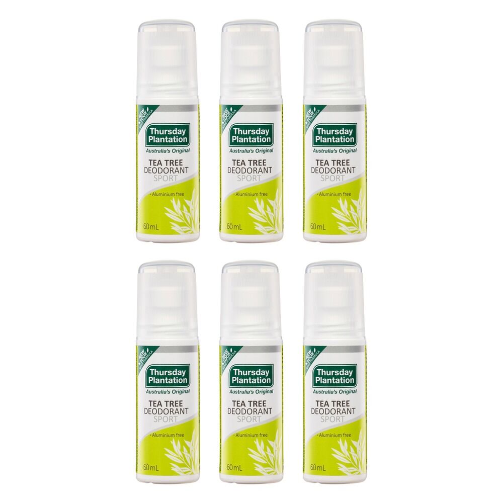 Thursday Plantation Tea Tree Deodorant Sport 60mL Pack of 6