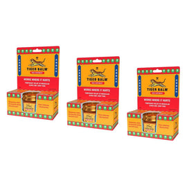 Tiger Balm Red Pain Relieving Ointment 18g Pack of 3
