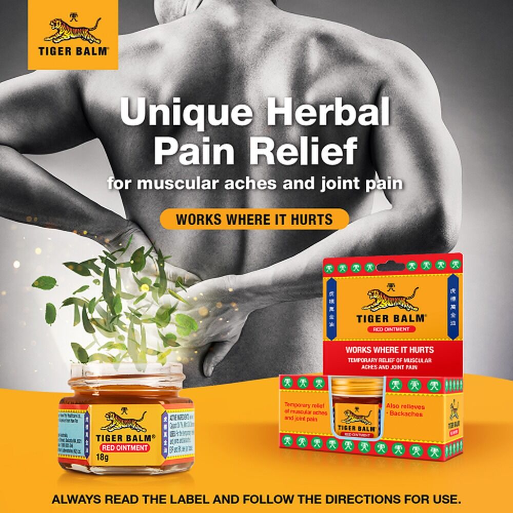 Tiger Balm Red Pain Relieving Ointment 18g
