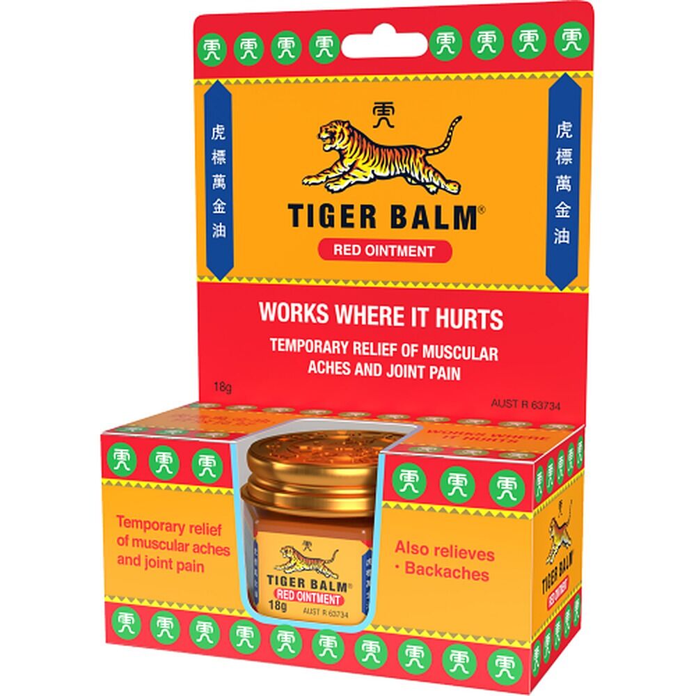 Tiger Balm Red Pain Relieving Ointment 18g