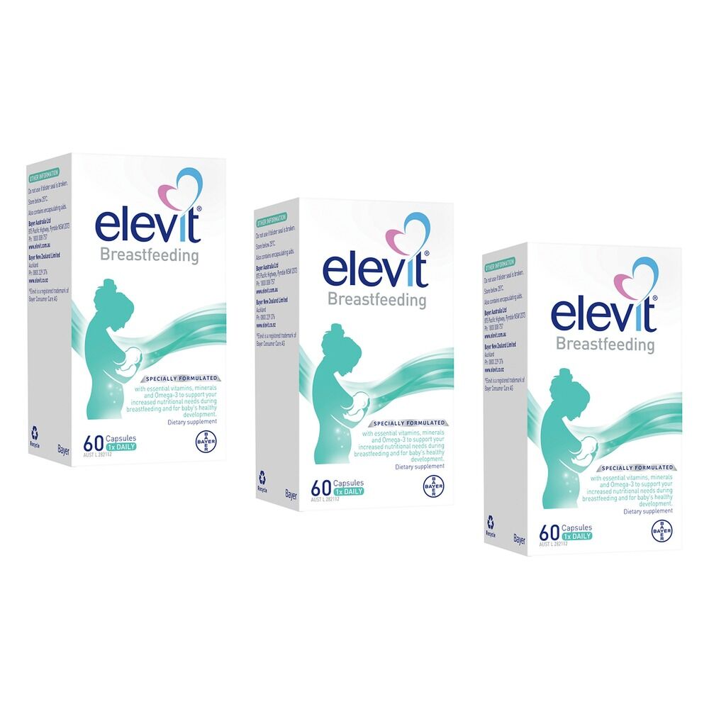Elevit Breastfeeding 60 Capsules Pack of 3