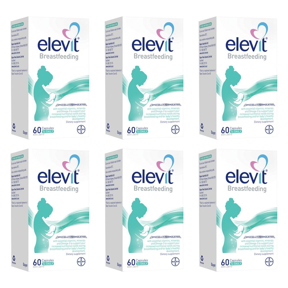 Elevit Breastfeeding 60 Capsules Pack of 6