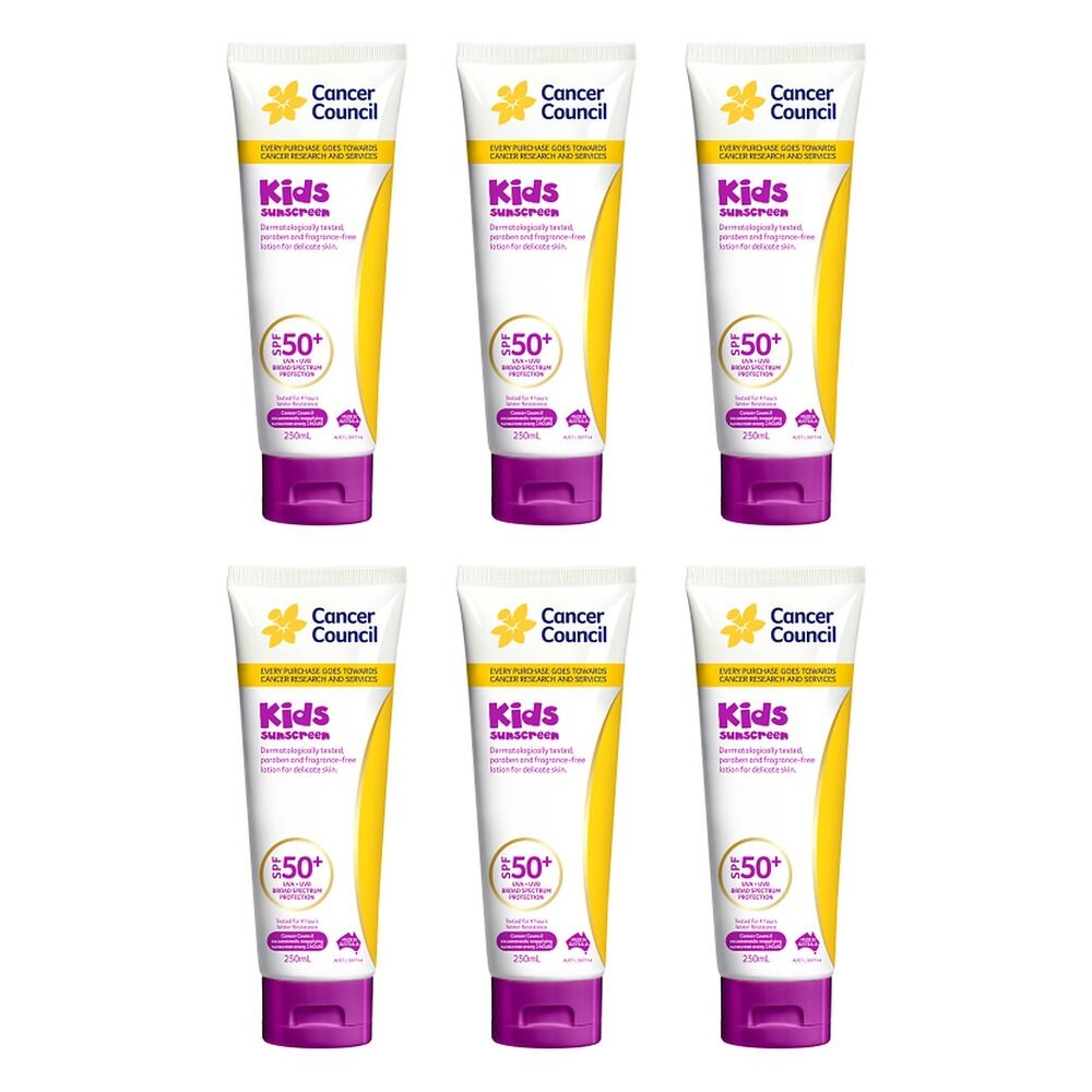 Cancer Council Kids Sunscreen SPF 50+ 110mL Pack of 6