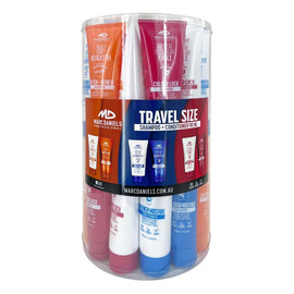 Marc Daniels Travel Size Shampoo & Conditioner 90mL Assorted Tub of 36