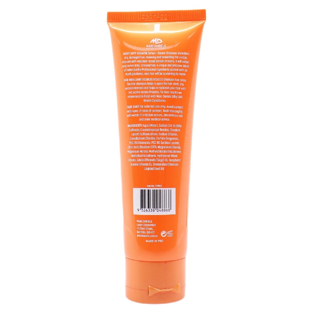 Marc Daniels Silky Soft Keratin Soften and Renew Shampoo Travel Size 90ml