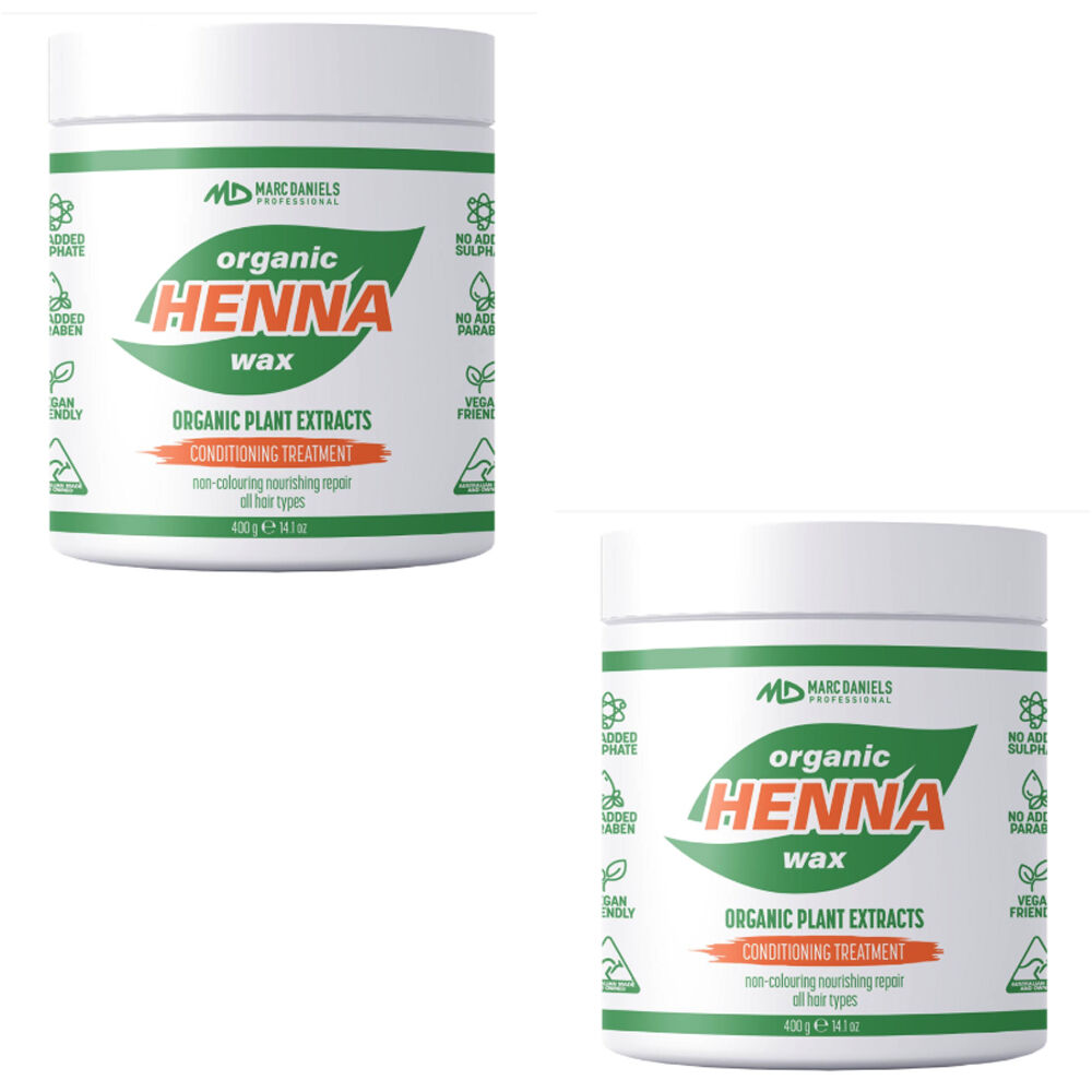 Marc Daniels Ultra Organics Clear Henna Wax Treatment 2 x 400g